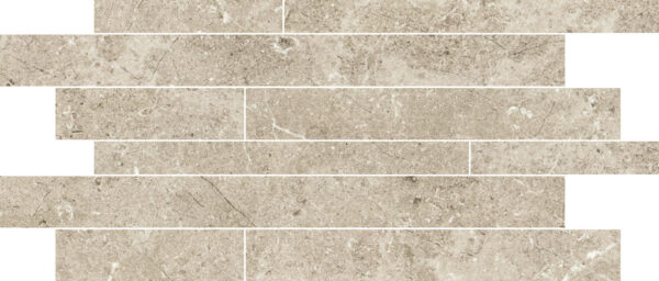 Margres Pure Stone svetlošedá tehlová mozaika 30x60 cm