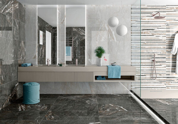 Ceracasa Naos Gloss Stone Look Podlahová dlaždica | Dlaždice a dlaždice