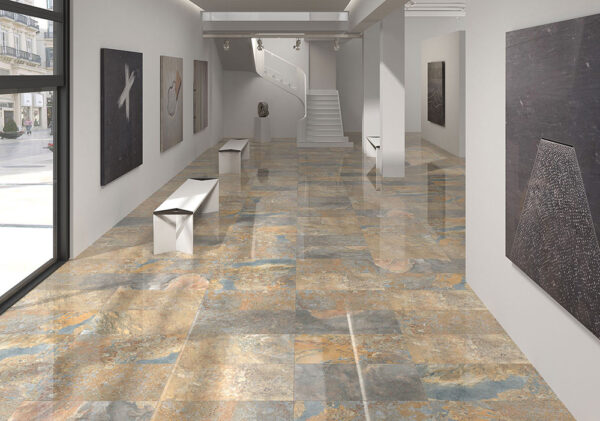 Ceracasa Slate Gloss Stone Look Podlahová dlaždica | Dlaždice a dlaždice