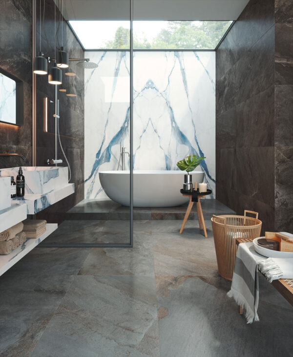 Energieker Pennslate Stone Look Podlahová dlažba | Dlaždice a podlahové dlaždice
