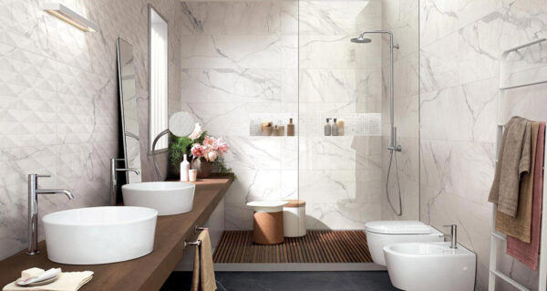 Moderná kúpeľňa Marazzi Allmarble Wall | Dlaždice a podlahové dlaždice