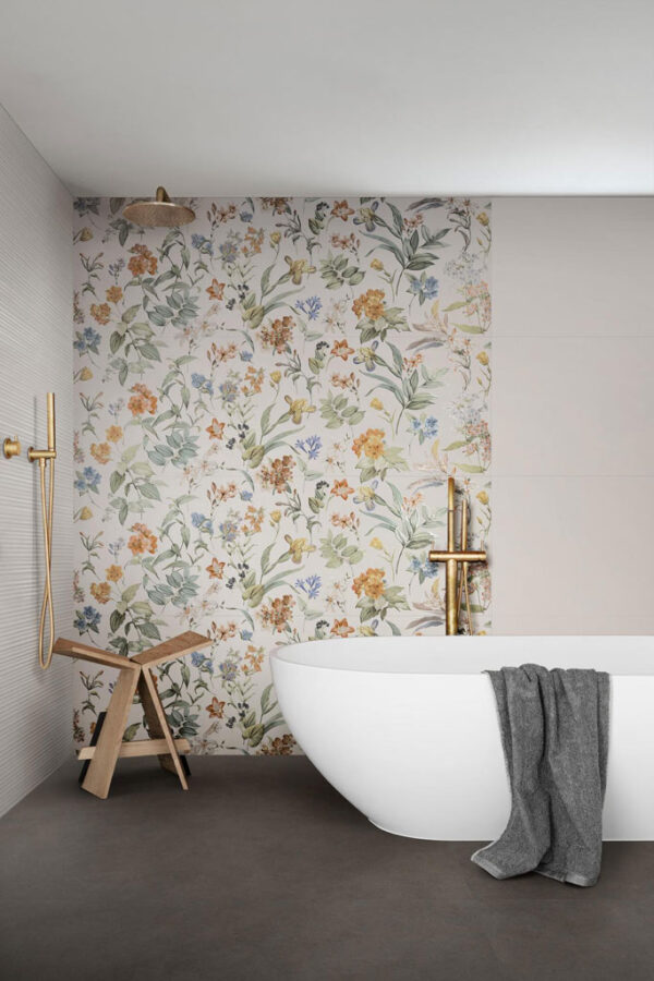 Marazzi biely dekoračný obklad stien | Obklady stien a obklady
