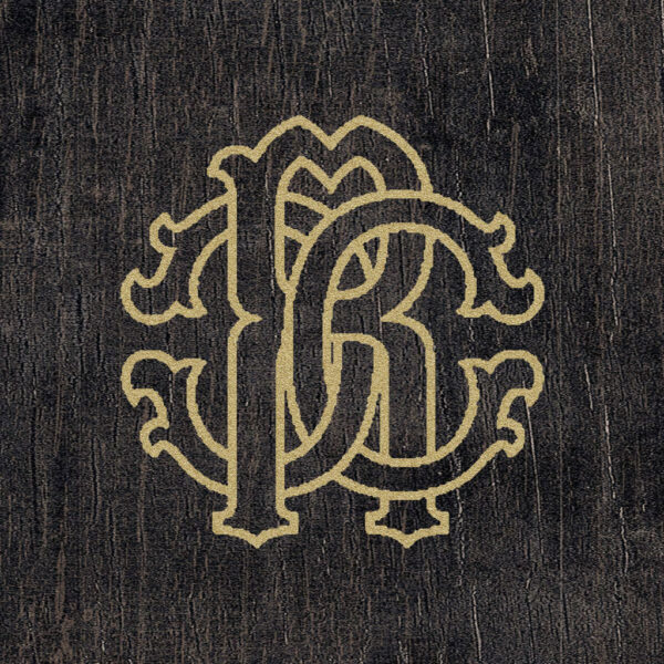 Roberto Cavalli The Wild Spirit Wood Logo Noir dekoratívna dlaždica 20x20 cm