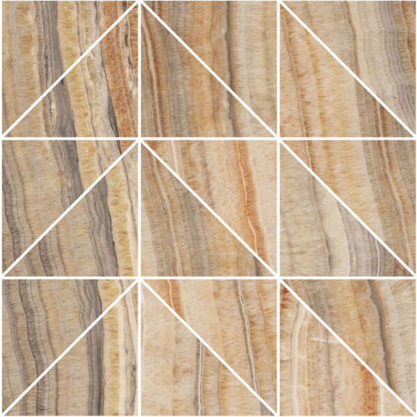 Mozaika Roberto Cavalli Lush Onice Velluto Triangoli 29,8x29,8 cm