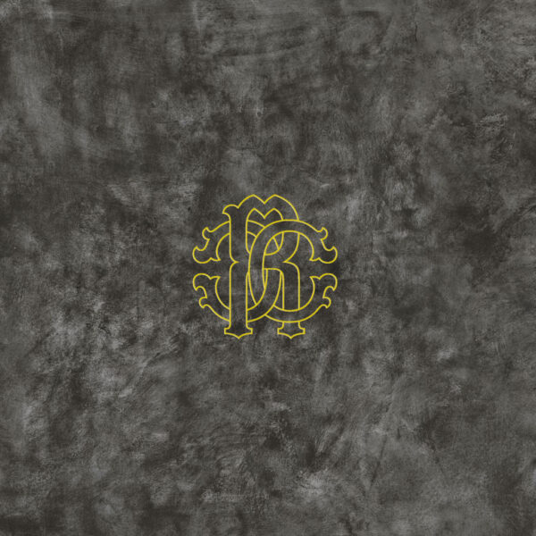 Roberto Cavalli Metal Soul Logo Araldico titánová podlahová dlaždica 80x80 cm